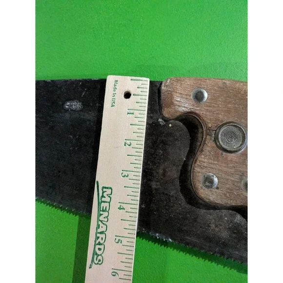 Wicked Sharp 1880's H. Disston & Sons No.11 22" 11PPI Xcut Panel Saw Hand Filed - Picture 10 of 12